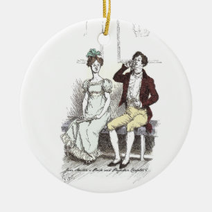 Adorno De Cerámica Silencio - Jane Austen Orgullo y Prejuicio