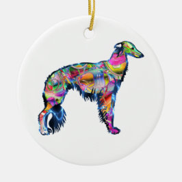 Adorno De Cerámica Silken Windhound