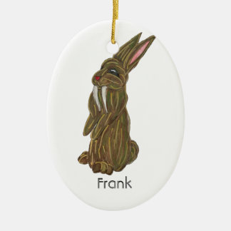 Adorno De Cerámica Silly Saber Tooth Rabbit