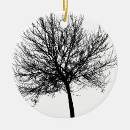 Adorno De Cerámica Silueta de árbol