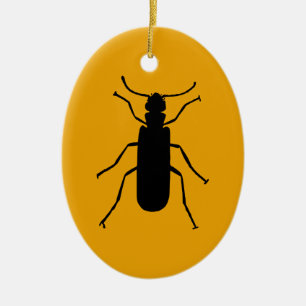 Adorno De Cerámica Silueta de escarabajo ampolla