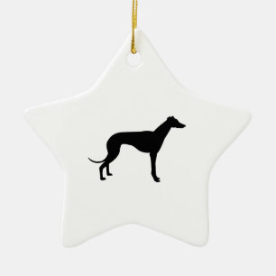 Adorno De Cerámica Silueta de galgo
