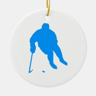 Adorno De Cerámica Silueta de Hockey
