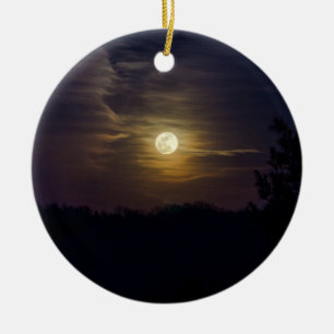 Adorno De Cerámica Silueta de la luna