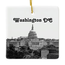 Silueta de Washington Grabada