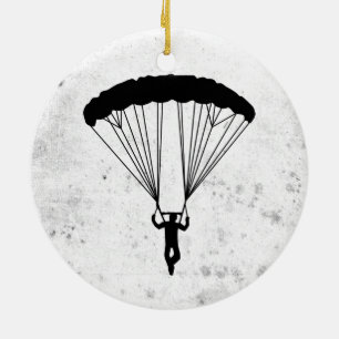 Adorno De Cerámica silueta del skydiver