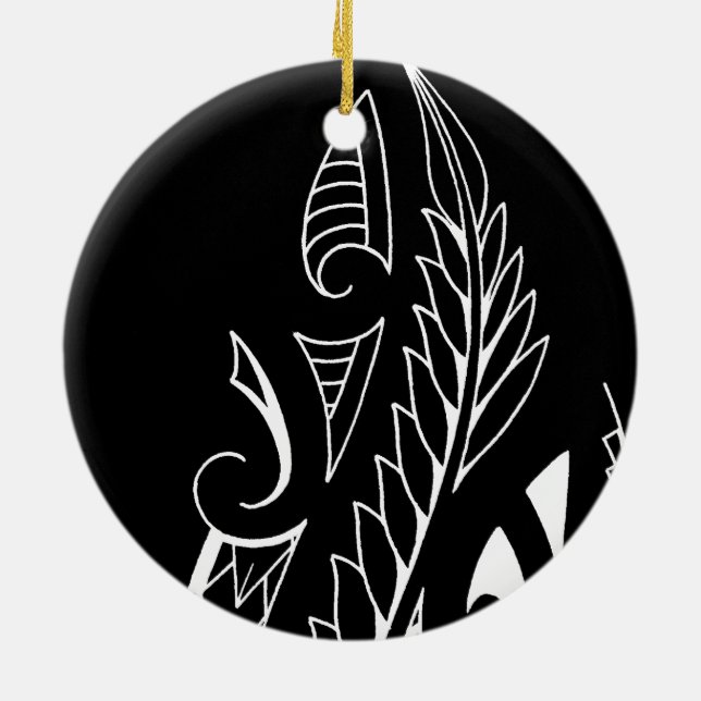 Adorno De Cerámica Símbolo de arte nacional de Nueva Zelanda (Atrás)