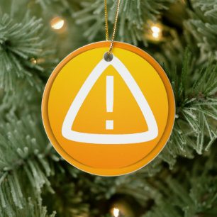 Adorno De Cerámica Símbolo de Atención Foto Navidad