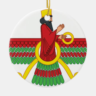 Adorno De Cerámica Símbolo de Faravahar