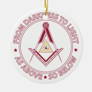 Adorno De Cerámica Símbolo de masonería