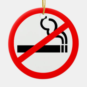 Adorno De Cerámica Símbolo de no fumadores