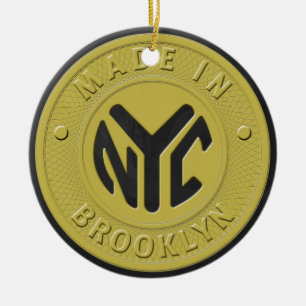 Adorno De Cerámica Símbolo de subterráneo de Brooklyn