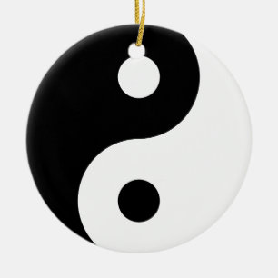 Adorno De Cerámica Símbolo de Yin Yang
