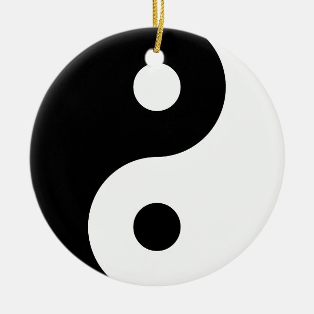 Adorno De Cerámica Símbolo de Yin Yang (Frente)
