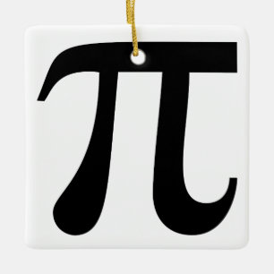 Adorno De Cerámica Símbolo gigante "Pi"
