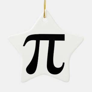 Adorno De Cerámica Símbolo gigante "Pi"