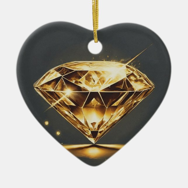 Adorno De Cerámica Símbolo radiante de amor y alegría (Frente)