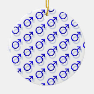 Adorno De Cerámica Símbolo sexual masculino