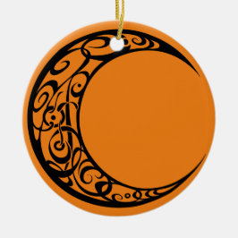 Adorno De Cerámica Símbolo tribal de luna personalizado