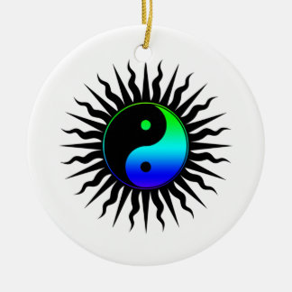 Adorno De Cerámica Símbolo Yin Yang