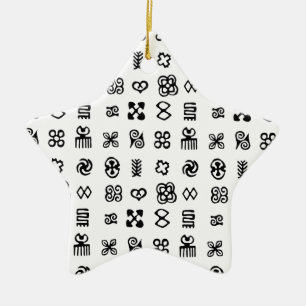 Adorno De Cerámica Símbolos africanos de Adinkra