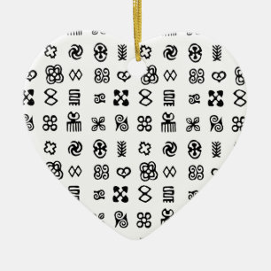 Adorno De Cerámica Símbolos africanos de Adinkra