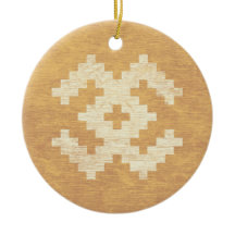 Símbolos bálticos Vintage amarillo