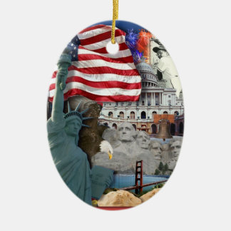 Adorno De Cerámica Símbolos norteamericanos de Estados Unidos
