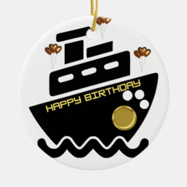 Adorno De Cerámica simmi moda dorado blanco y negro