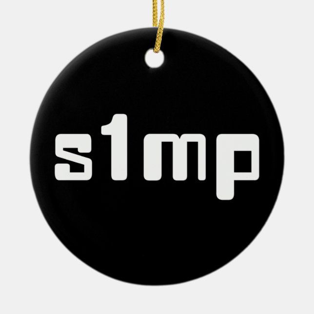 Adorno De Cerámica Simp número uno (Frente)