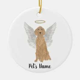 Adorno De Cerámica Simpatía Memorial Irish Setter