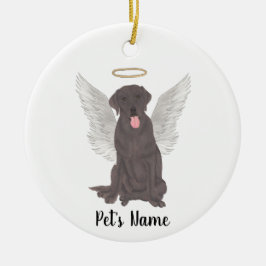 Adorno De Cerámica Simpatía Memorial Labrador Chocolate
