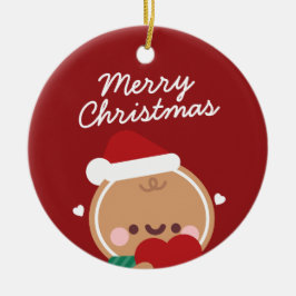 Adorno De Cerámica Simple Diversión pura Feliz Navidad