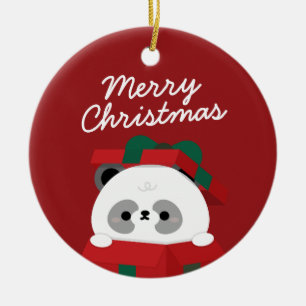 Adorno De Cerámica Simple Diversión pura Feliz Navidad