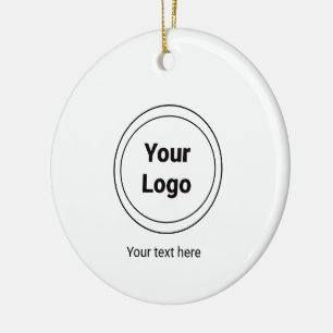 Adorno De Cerámica Simple y minimalista logotipo personalizado elegan