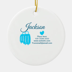 Adorno De Cerámica Simple y mínimo añadir el nombre de texto lugar de