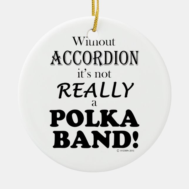 Adorno De Cerámica Sin acordeón - Banda Polka (Frente)
