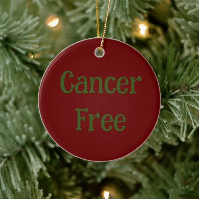 Adorno De Cerámica Sin cáncer 2023 (Árbol)