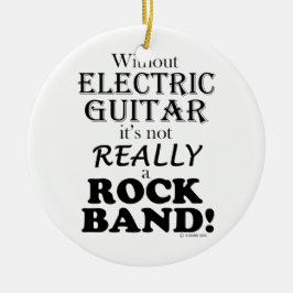 Adorno De Cerámica Sin guitarra eléctrica: banda de rock