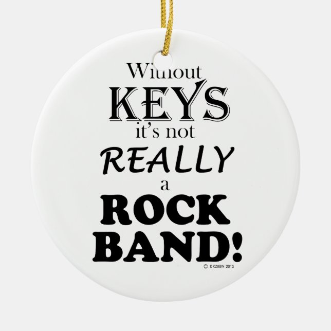 Adorno De Cerámica Sin llaves - Banda de rock (Frente)