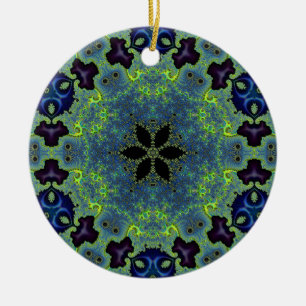Adorno De Cerámica Sinfonía Fractal Radiante