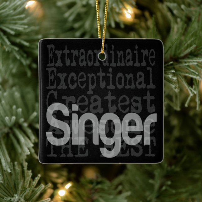 Adorno De Cerámica Singer Extraordinaire (Árbol)