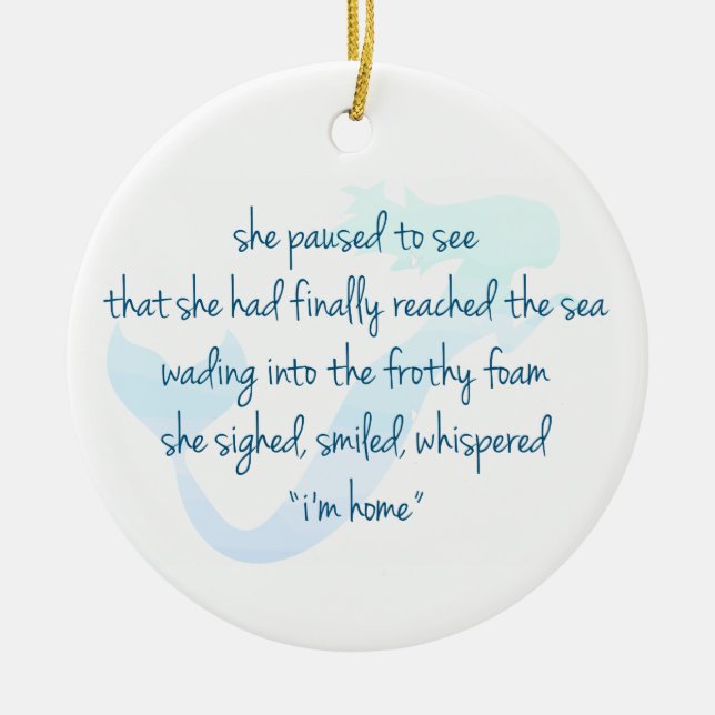 Adorno De Cerámica Sirena (Frente)