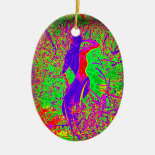 Adorno De Cerámica sirena hippie retro groovni