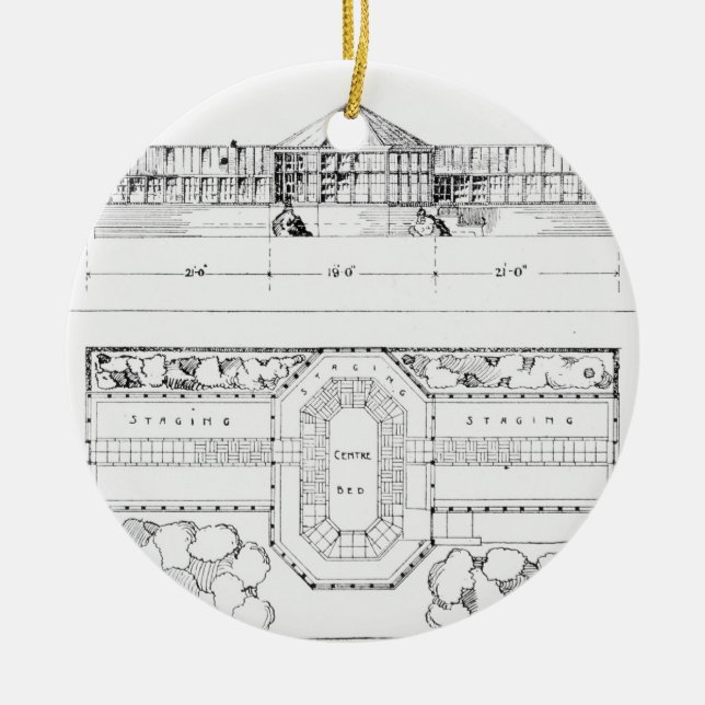 Adorno De Cerámica Sistema de calefacción para un invernadero, un (Frente)