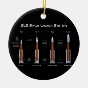 Adorno De Cerámica Sistema de lanzamiento espacial SLS