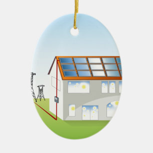 Adorno De Cerámica Sistema residencial del panel solar