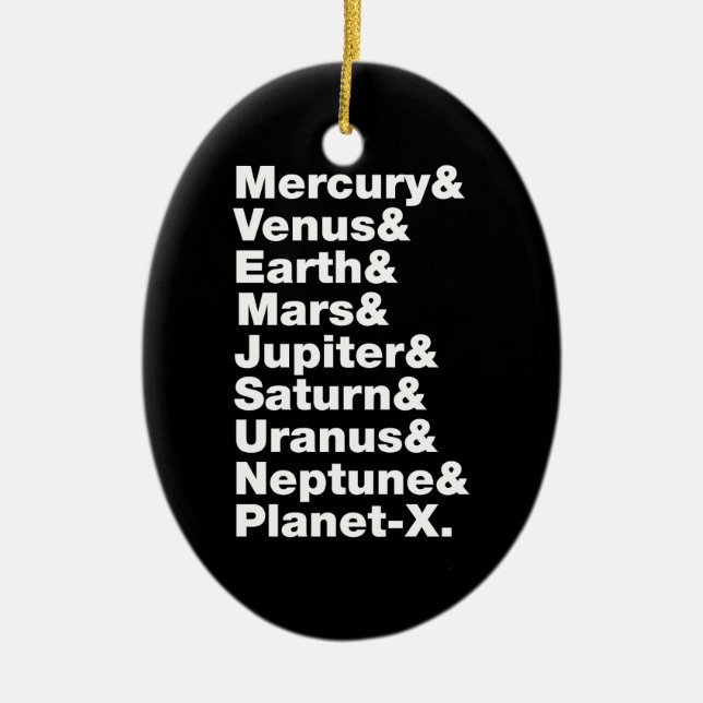 Adorno De Cerámica Sistema solar (Frente)