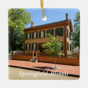 Adorno De Cerámica Sitio histórico de Lincoln Home en Springfield IL