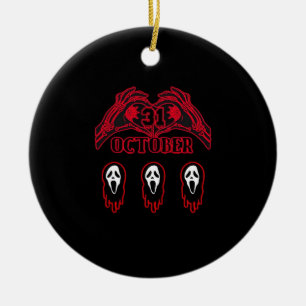 Adorno De Cerámica Skeleton Hands 31/10 Classic